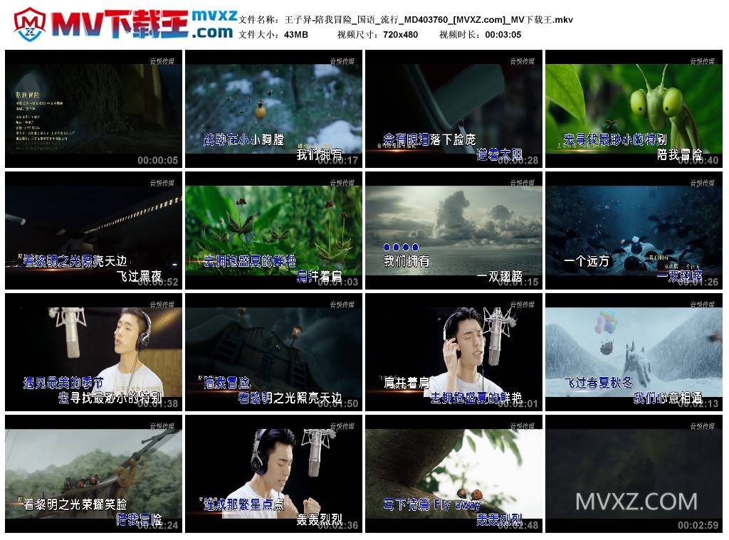 王子异-陪我冒险_国语_流行_MD403760